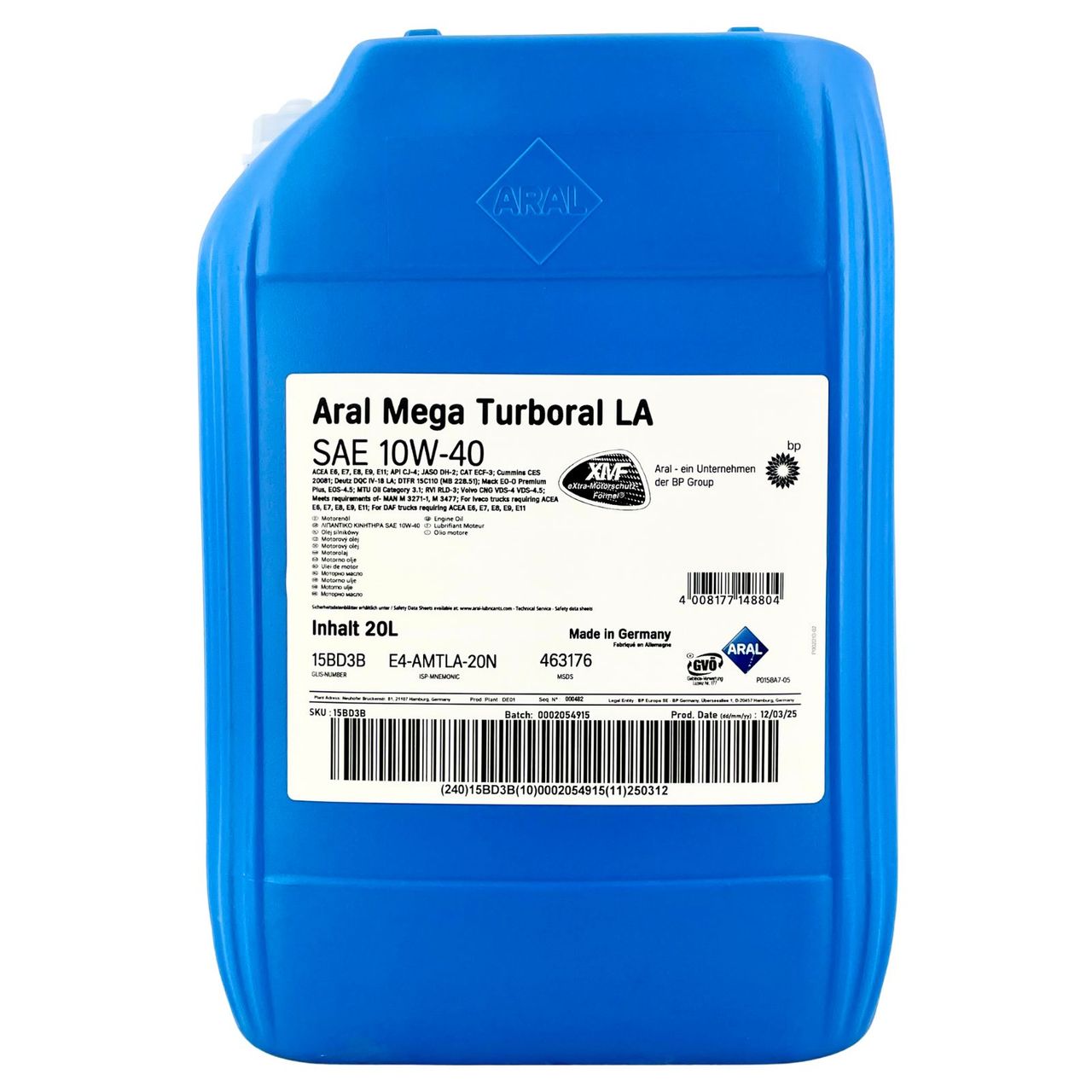 Aral MegaTurboral LA 10W-40 20 Liter