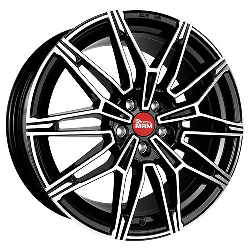 MAM WHEELS MAM B3 black front polished 8.5Jx19 5x120 ET35