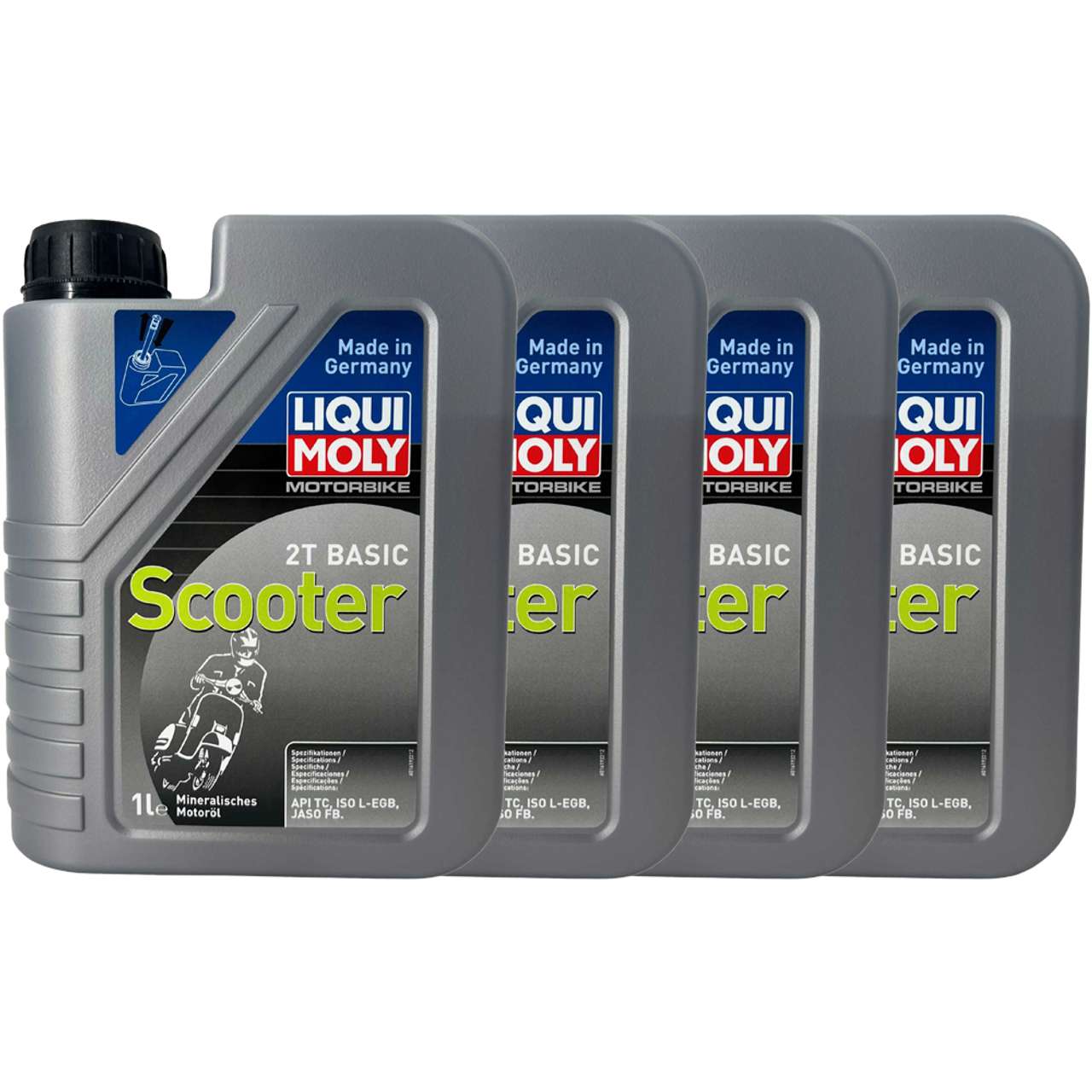 Liqui Moly Motorbike 2T Basic Scooter 4x1 Liter