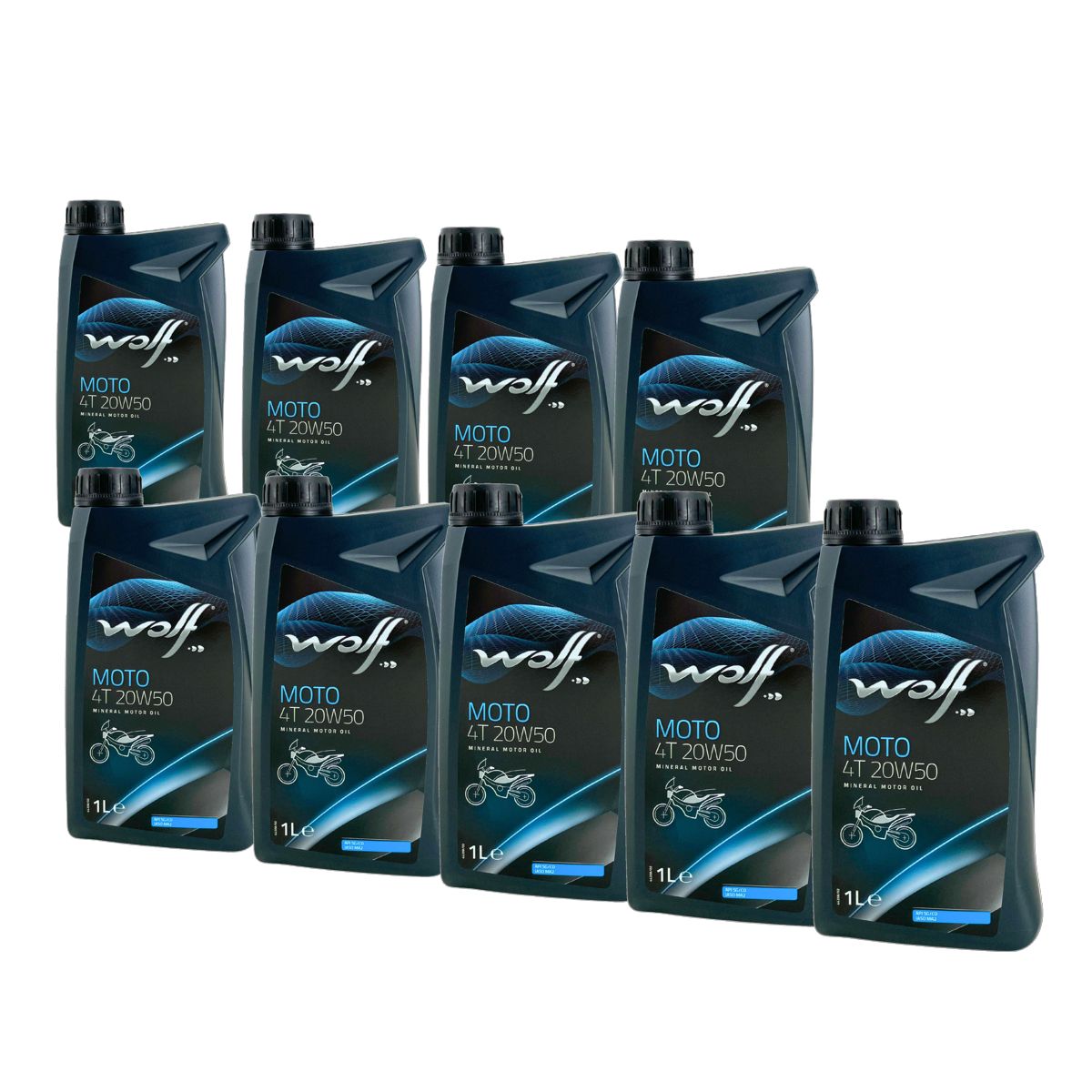 Wolf Moto 4T 20W-50 9x1 Liter