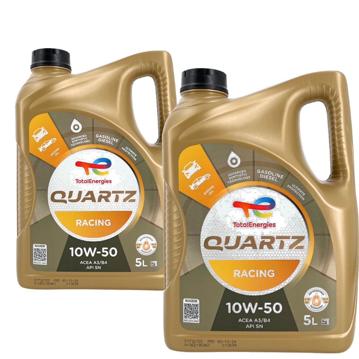 Total Quartz Racing 10W-50 2x5 Liter