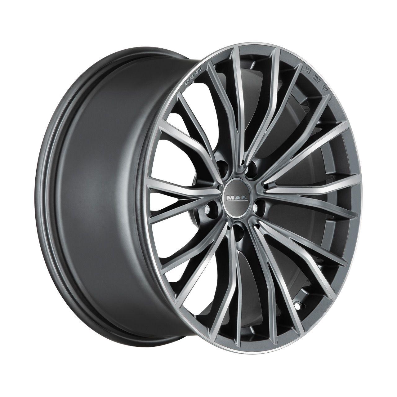 MAK MARK gun metal mirror face 9.0Jx18 5x112 ET40