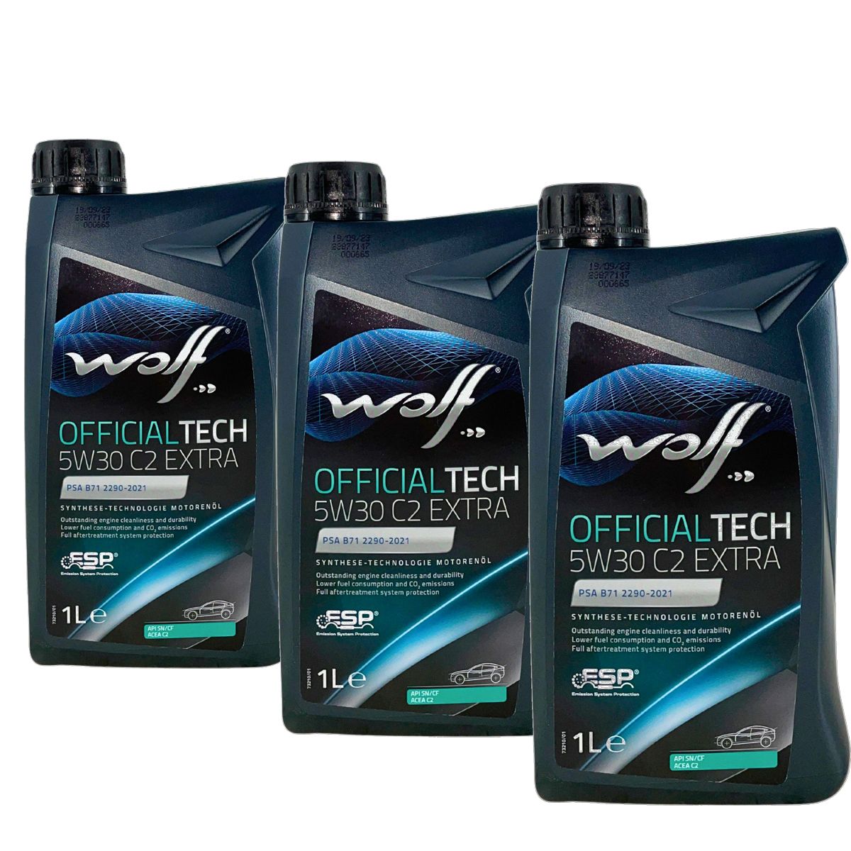 Wolf OfficialTech 5W-30 C2 Extra 3x1 Liter