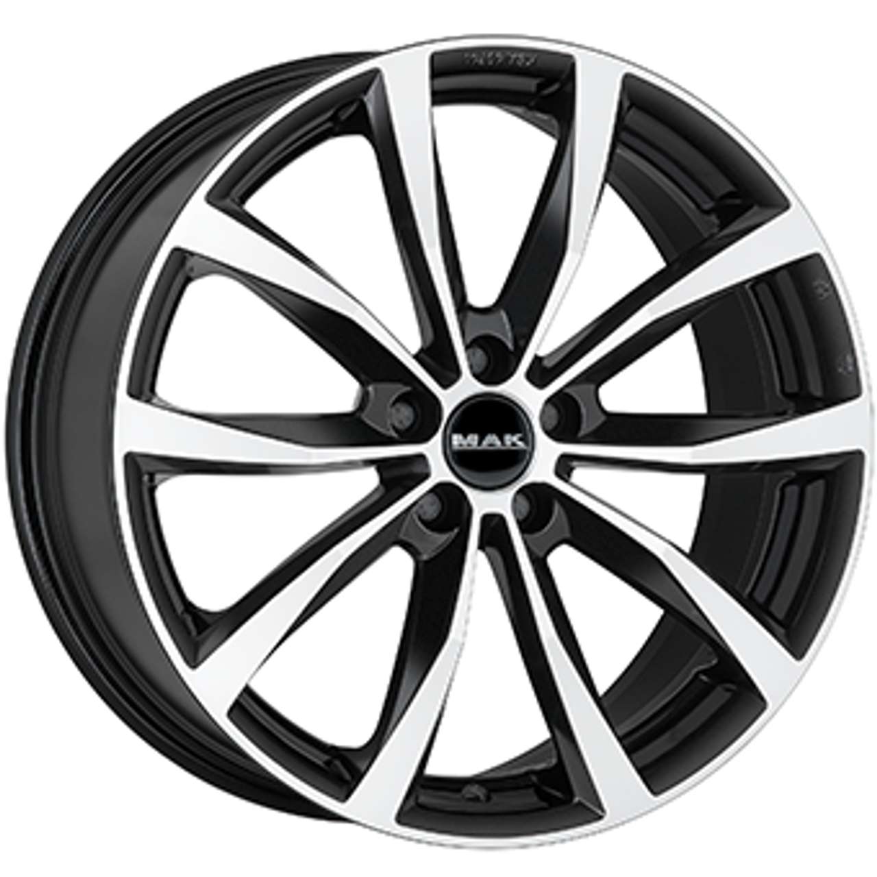MAK WOLF schwarz spiegelpoliert 6.5Jx16 5x108 ET45