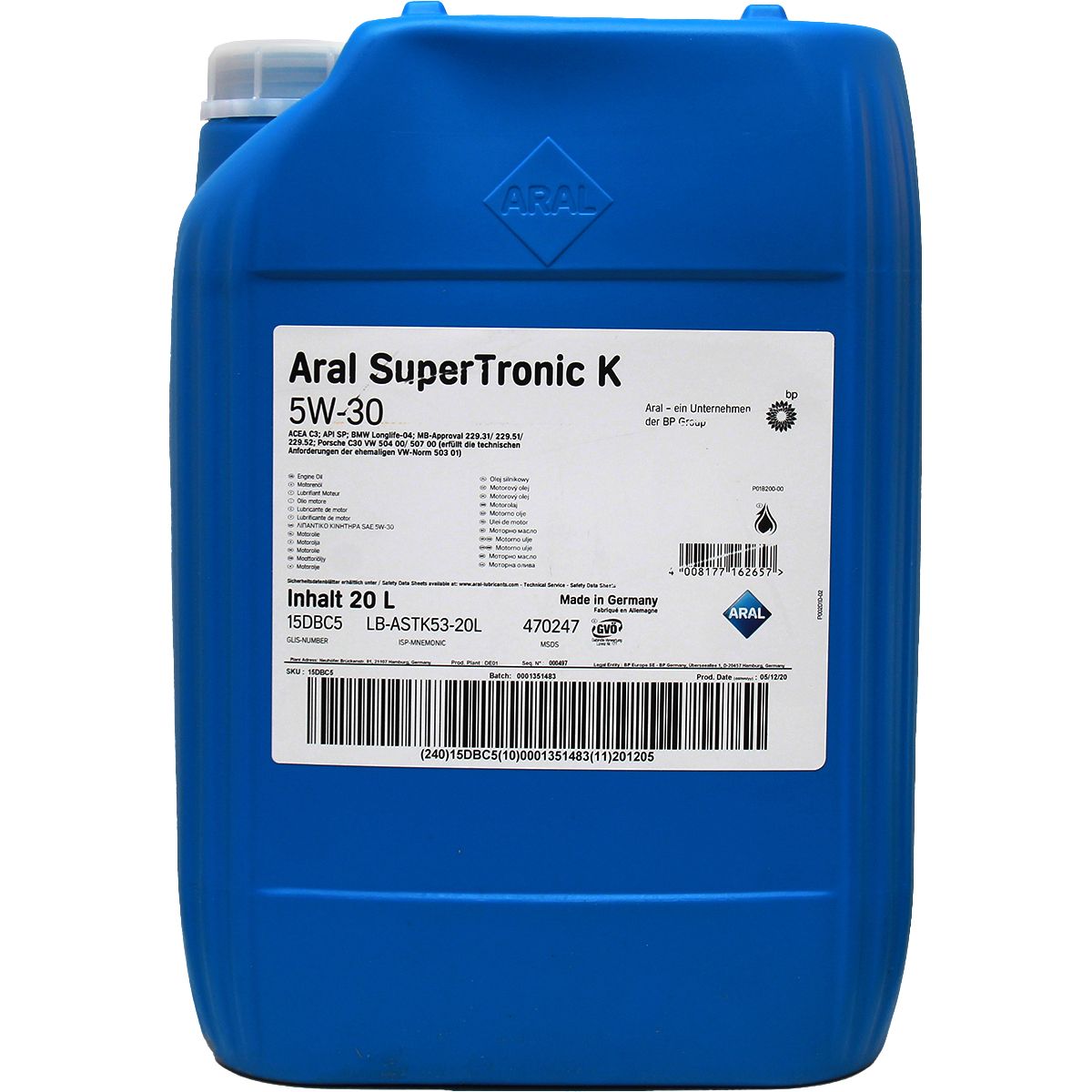 Aral SuperTronic K 5W-30 20 Liter