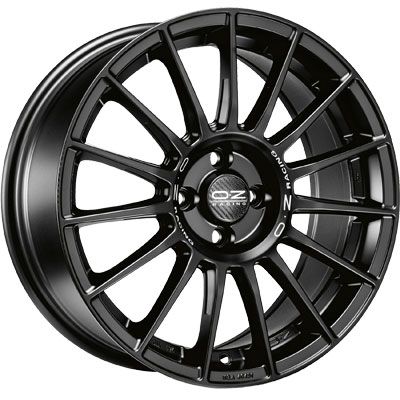 OZ SUPERTURISMO LM matt black + silver lettering 8.0Jx18 5x112 ET45