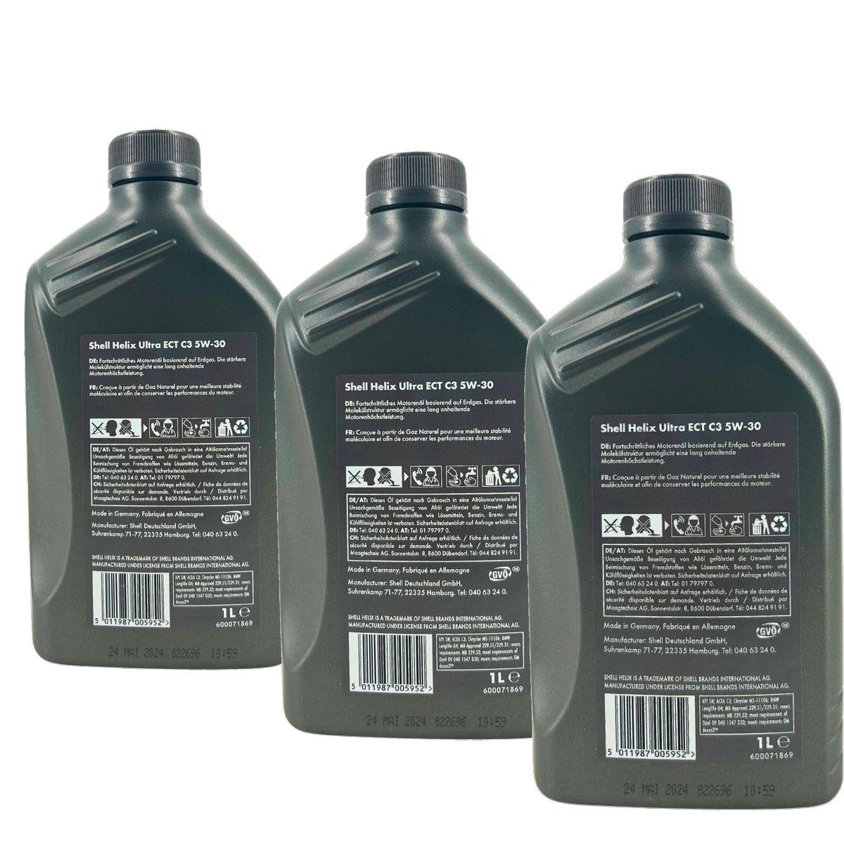 Shell Helix Ultra ECT C3 5W-30 3x1 Liter