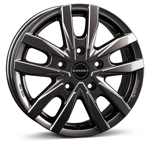 BORBET DESIGN CW5 mistral anthracite glossy 6.0Jx16 5x130 ET68