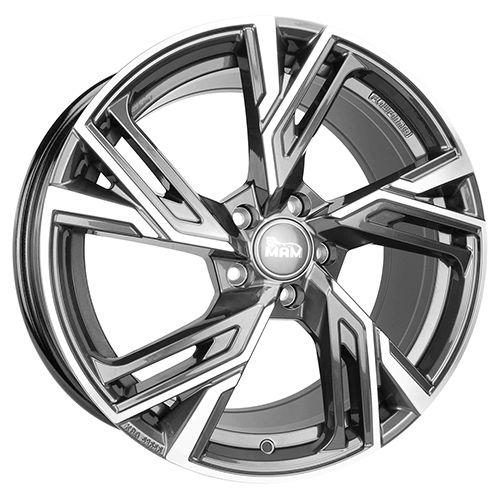 MAM WHEELS MAM RS5 palladium front polished 8.5Jx20 5x114.3 ET45