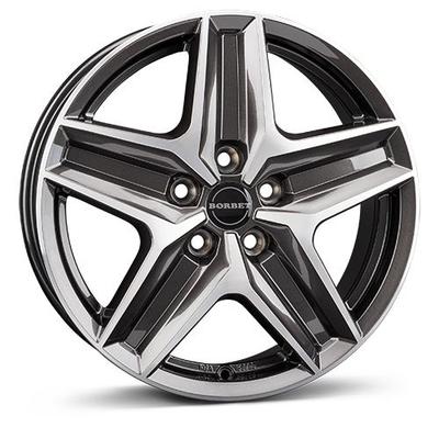 BORBET DESIGN CWZ mistral anthracite polished glossy 7.5Jx18 5x118 ET53