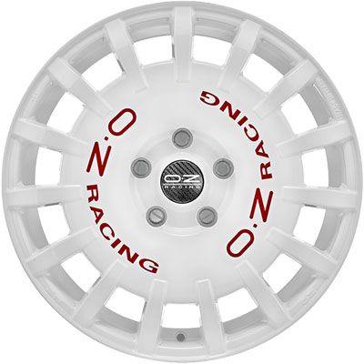 OZ RALLY RACING race white + red lettering 7.0Jx17 5x114.3 ET45