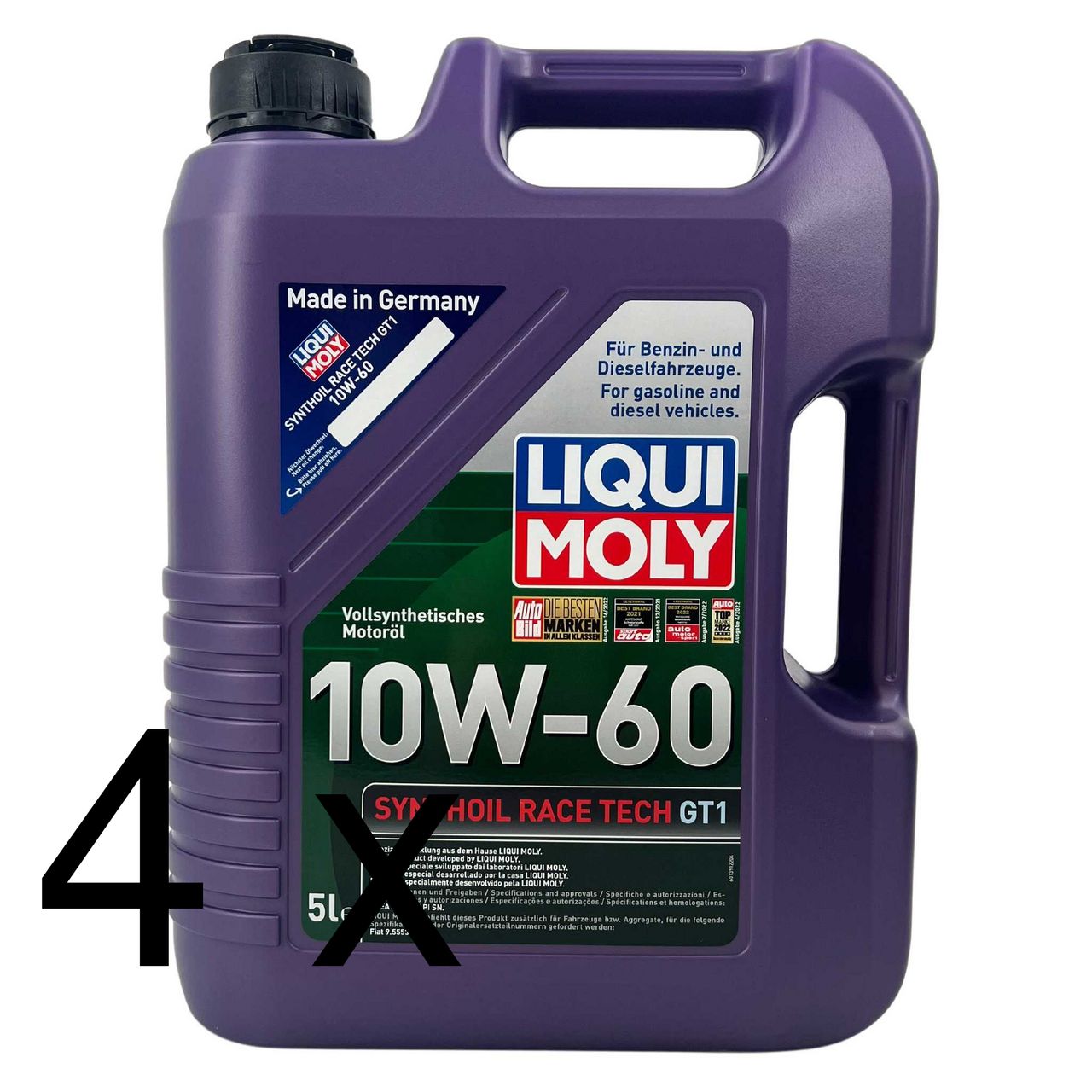 Liqui Moly Synthoil Race Tech GT1 10W-60 4x5 Liter Liqui Moly Synthoil Race Tech GT1 10W-60 4x5 Liter