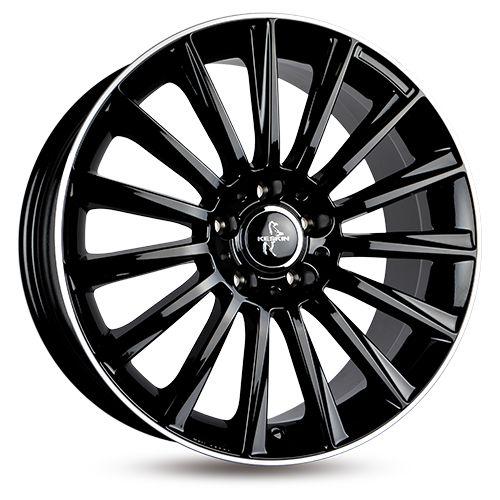 KESKIN WHEELS KT18 TURBO black lip polish 7.0Jx17 5x112 ET48