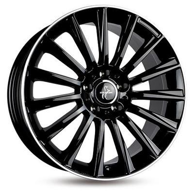KESKIN WHEELS KT18 TURBO black lip polish 8.5Jx20 5x112 ET30