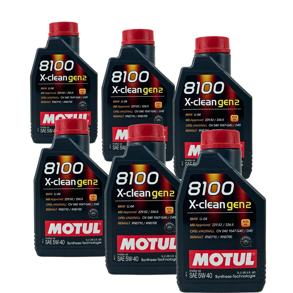 Motul 8100 X-clean GEN2 5W-40 6x1 Liter