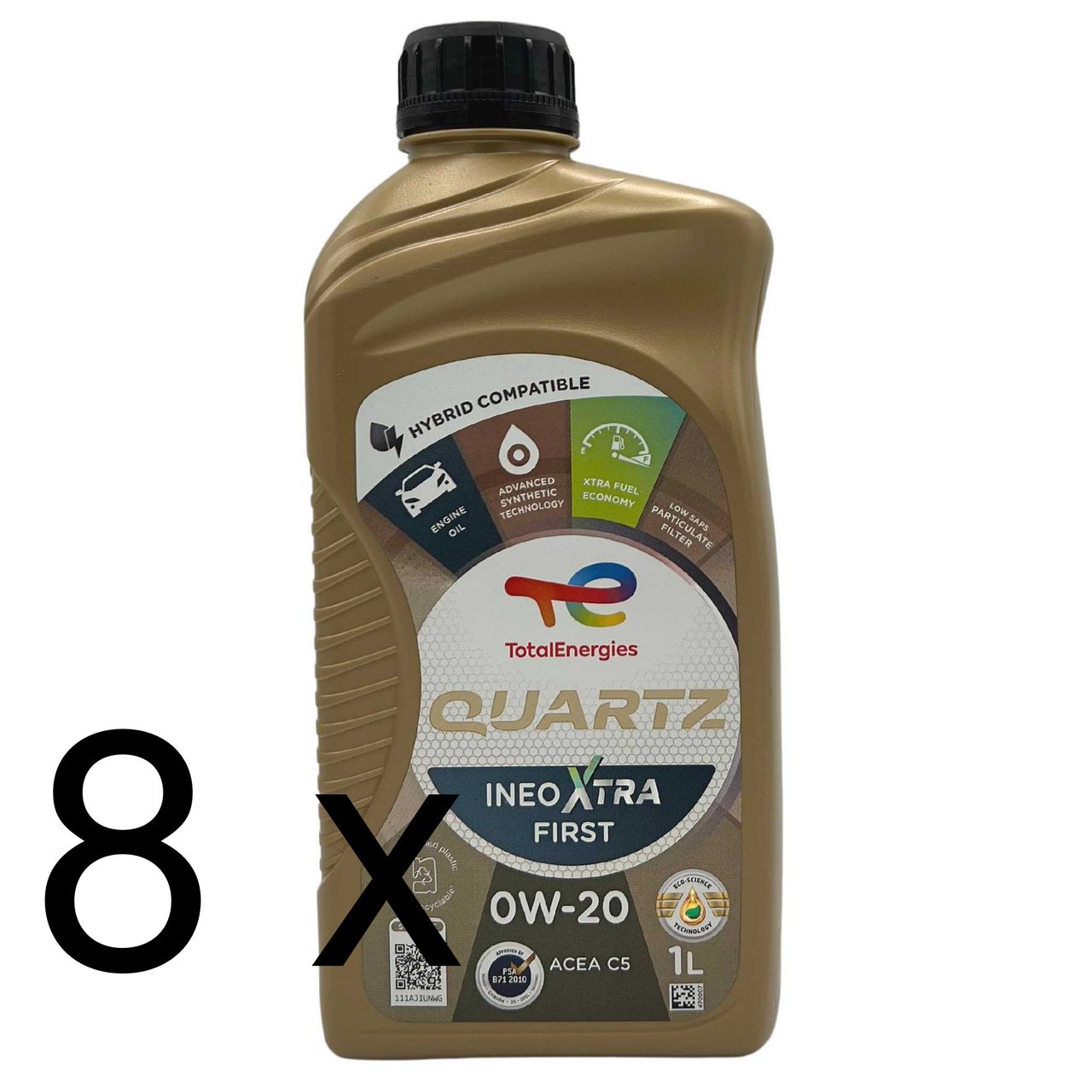 Total Quartz Ineo Xtra First 0W-20 8x1 Liter