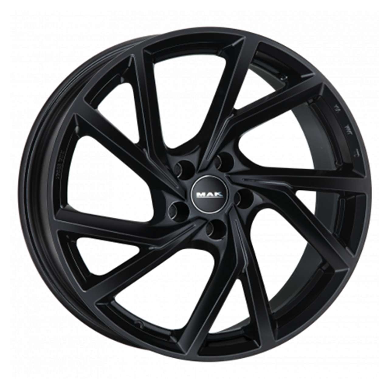 MAK KASSEL gloss black 8.0Jx18 5x108 ET45