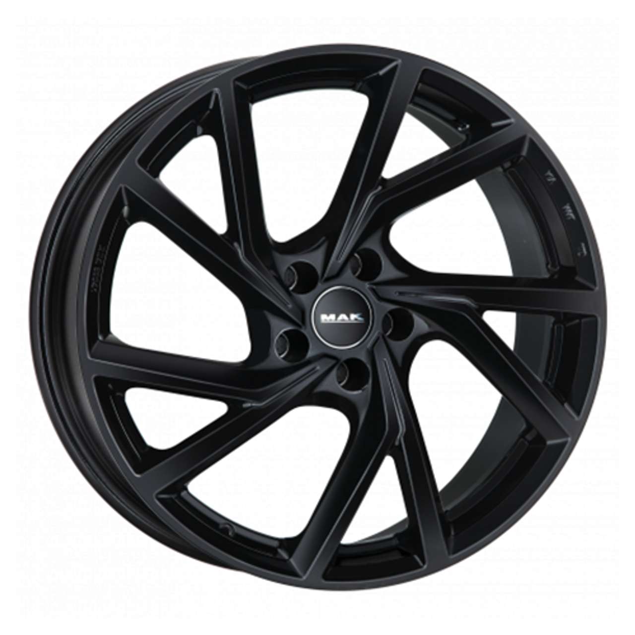 MAK KASSEL gloss black 7.5Jx18 5x112 ET50