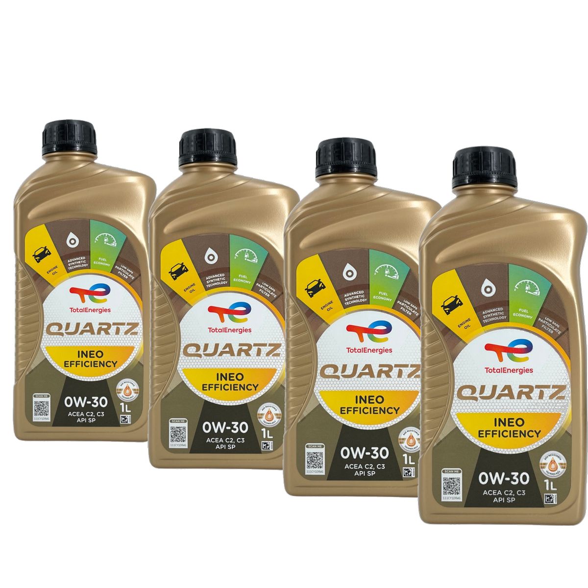 Total Quartz Ineo Efficiency 0W-30 4x1 Liter