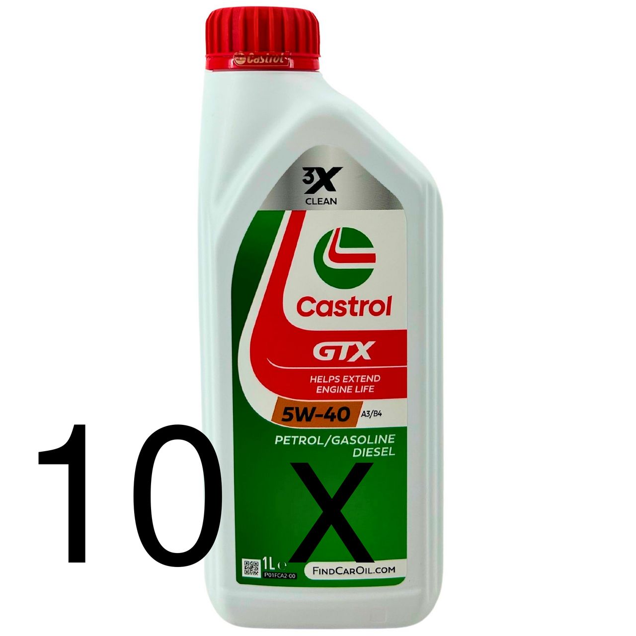 Castrol GTX 5W-40 A3/B4 10x1 Liter Castrol GTX 5W-40 A3/B4 10x1 Liter