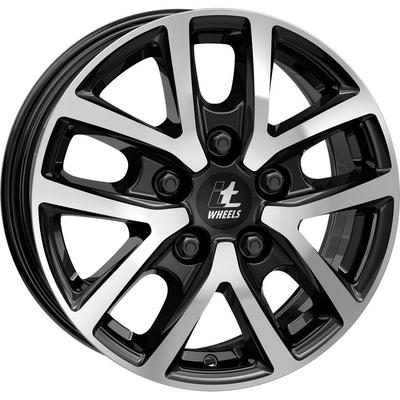 ITWHEELS MIRA VAN shiny black polished front 6.5Jx16 5x130 ET66