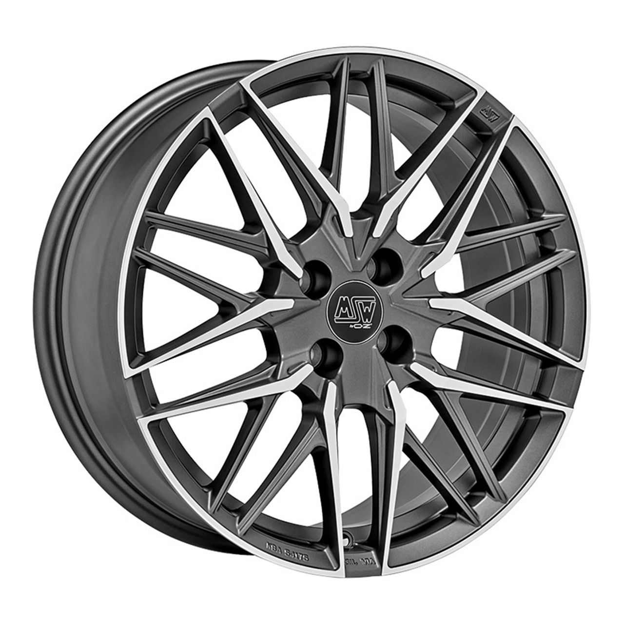 MSW (OZ) MSW 50/4 matt gun metal full polished 7.0Jx17 4x108 ET32