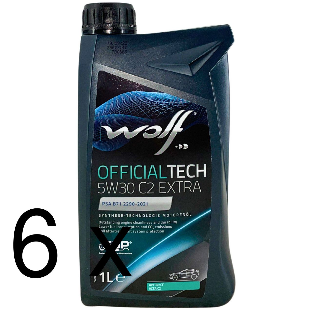 Wolf OfficialTech 5W-30 C2 Extra 6x1 Liter