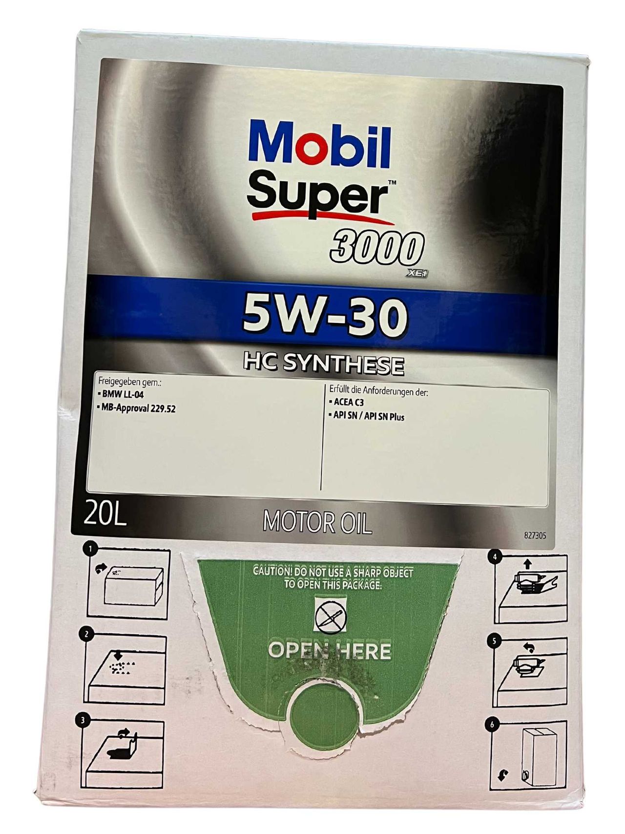 Mobil Super 3000 XE1 5W-30 20 Liter BAG-IN Box