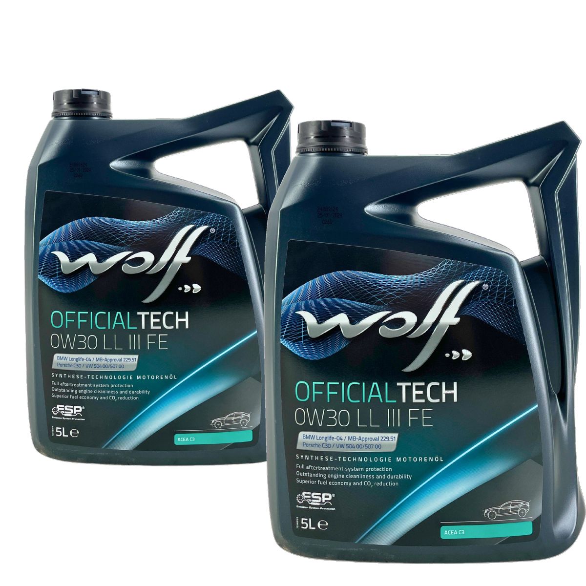 Wolf OfficialTech 0W-30 LL III FE 2x5 Liter