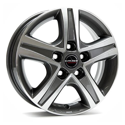 BORBET DESIGN CWD mistral anthrazit poliert 6.0Jx16 5x118 ET68