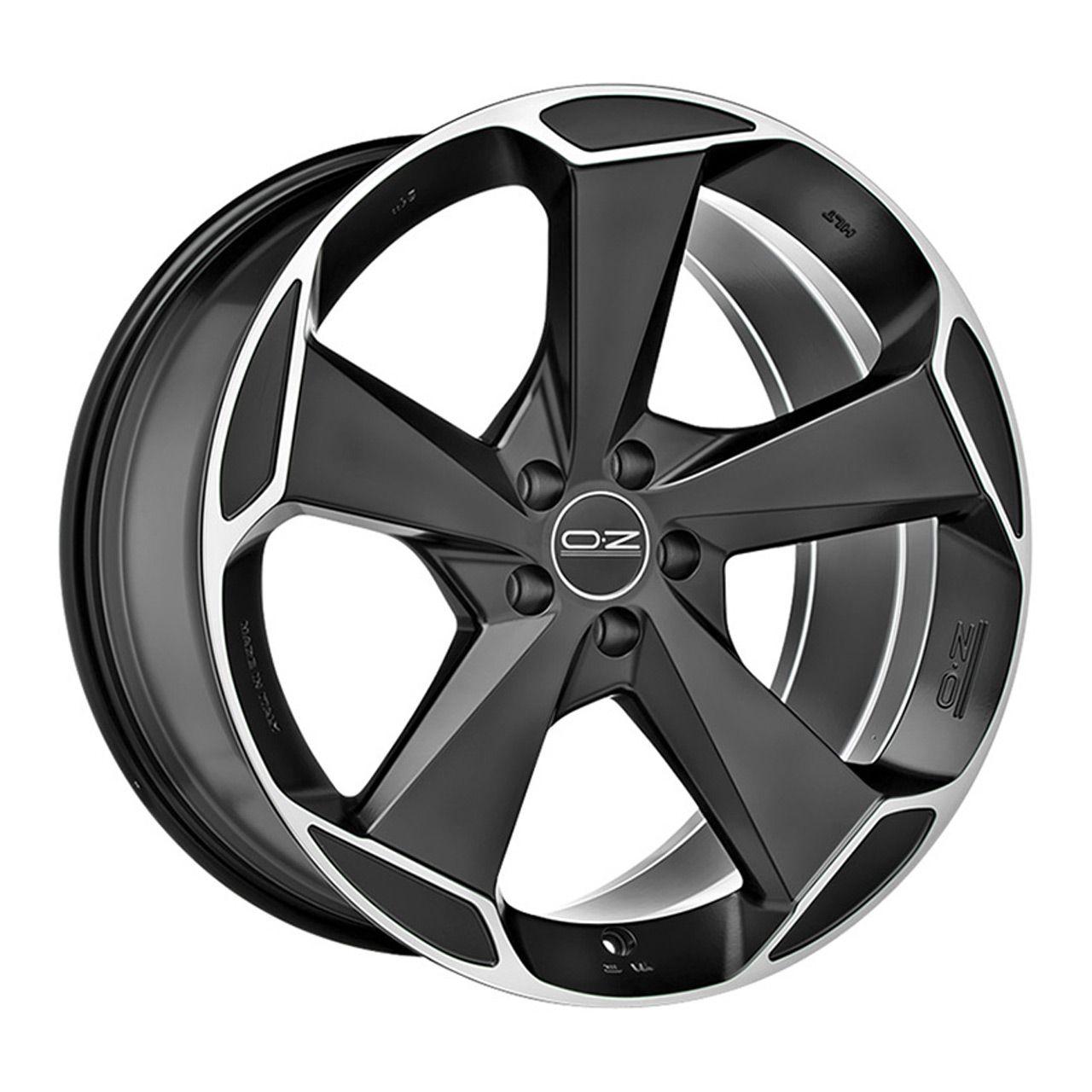 OZ ASPEN HLT matt schwarz diamond cut 10.0Jx20 5x112 ET43