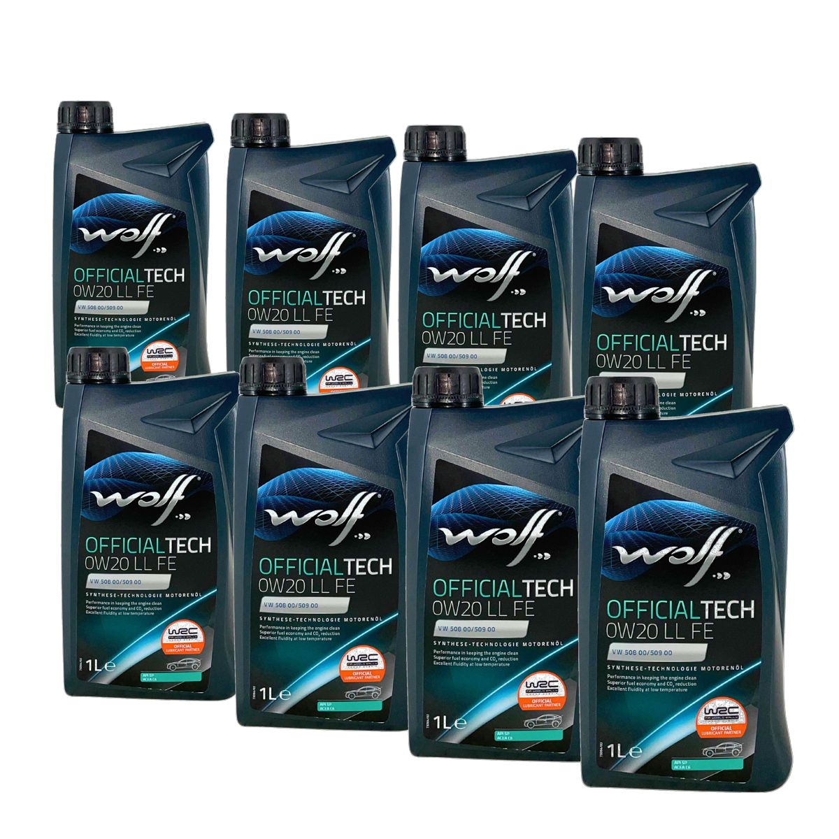 Wolf OfficialTech 0W-20 LL FE 8x1 Liter