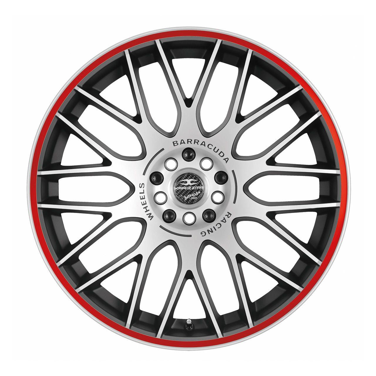 BARRACUDA KARIZZMA mattblack puresports color trim rot 8.0Jx18 4x100+108 ET38