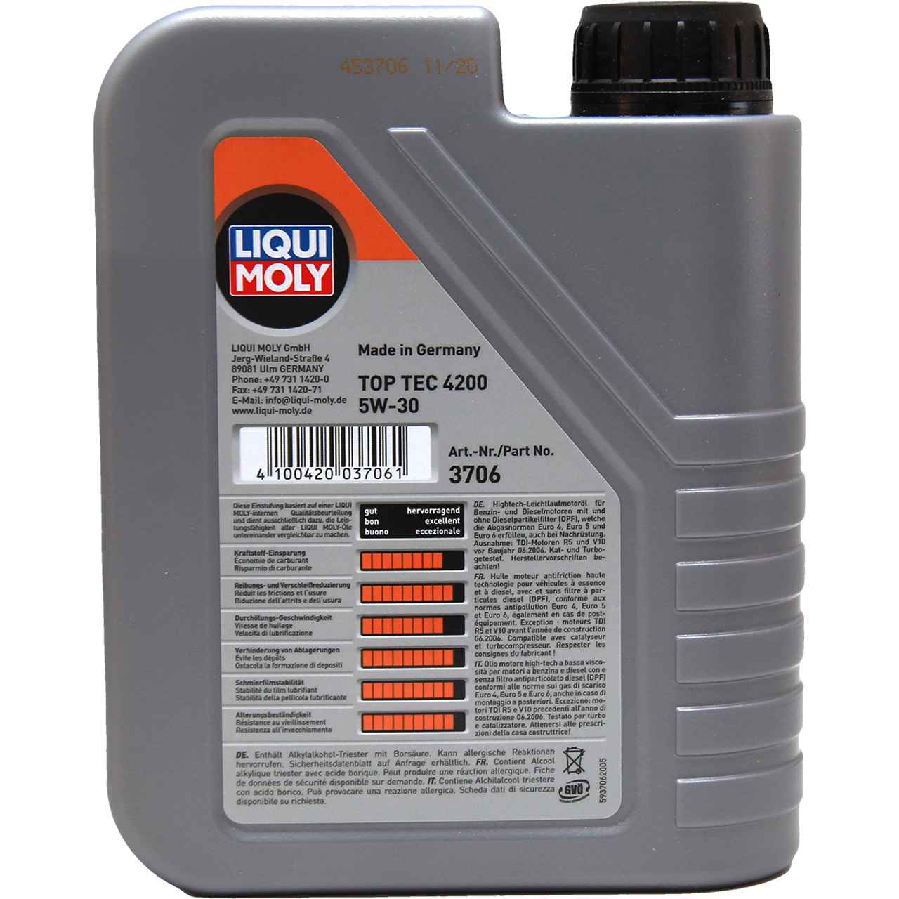 Liqui Moly Top Tec 4200 5W-30 1 Liter Liqui Moly Top Tec 4200 5W-30 1 Liter