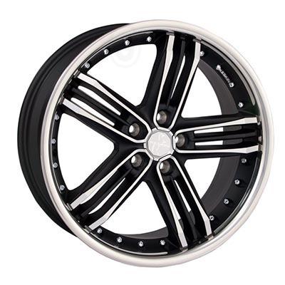 Keskin Kt11 Matt black front polish steel lip 9.5x20 5x112 ET45