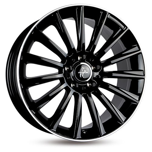 KESKIN KT18 TURBO black lip polish 7.0Jx17 5x108 ET48