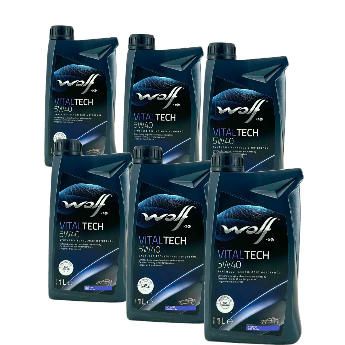 Wolf VitalTech 5W-40 6x1 Liter