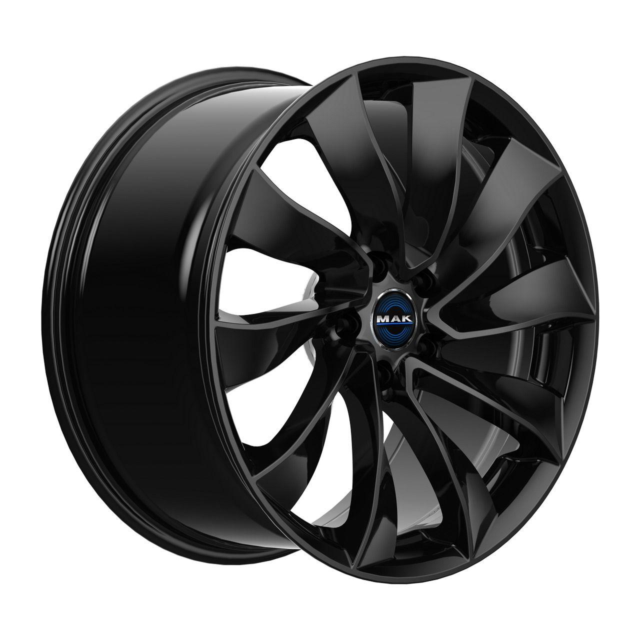 MAK SOLAR gloss black 9.5Jx20 5x114.3 ET45