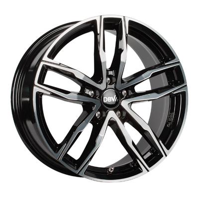 DBV VIENNA II schwarz glänzend frontpoliert 8.5Jx20 5x112 ET30
