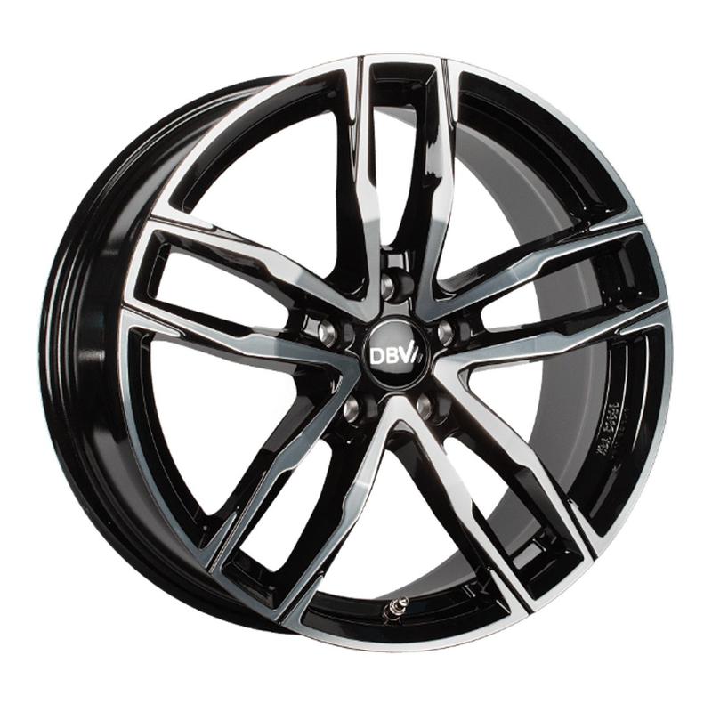 DBV VIENNA II schwarz glänzend frontpoliert 8.5Jx20 5x112 ET30