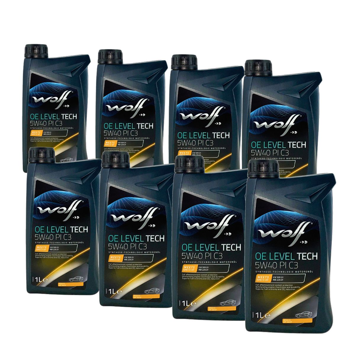 Wolf OE LevelTech 5W-40 PI C3 8x1 Liter