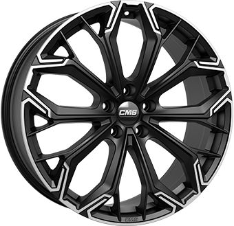 CMS C37-PDMB diamant schwarz matt-teilpoliert 8.5Jx20 5x112 ET30.1