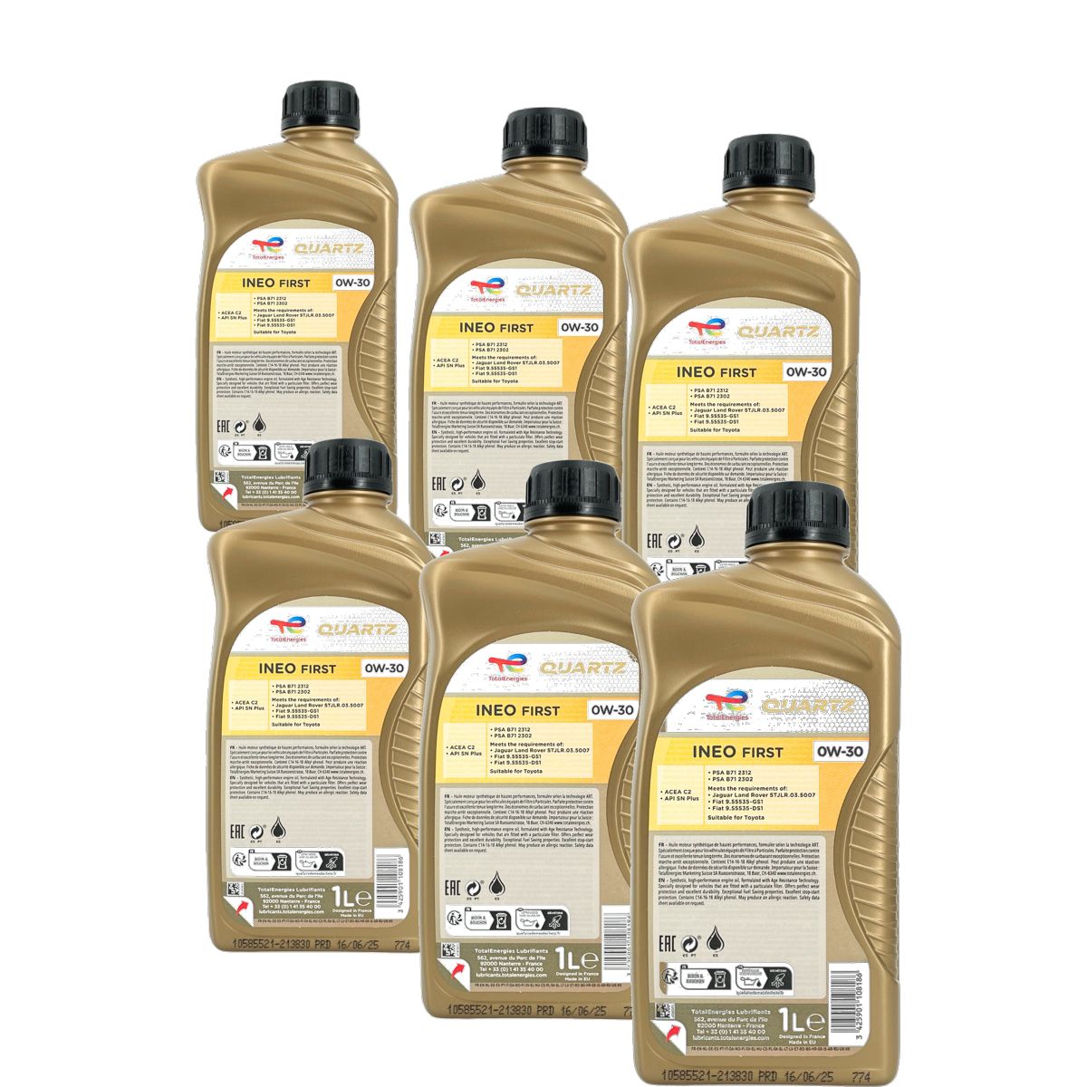 Total Quartz Ineo First 0W-30 6x1 Liter