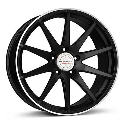 BORBET DESIGN GTX schwarzmatt poliert mit Edelstahlring 8.0Jx19 5x112 ET50
