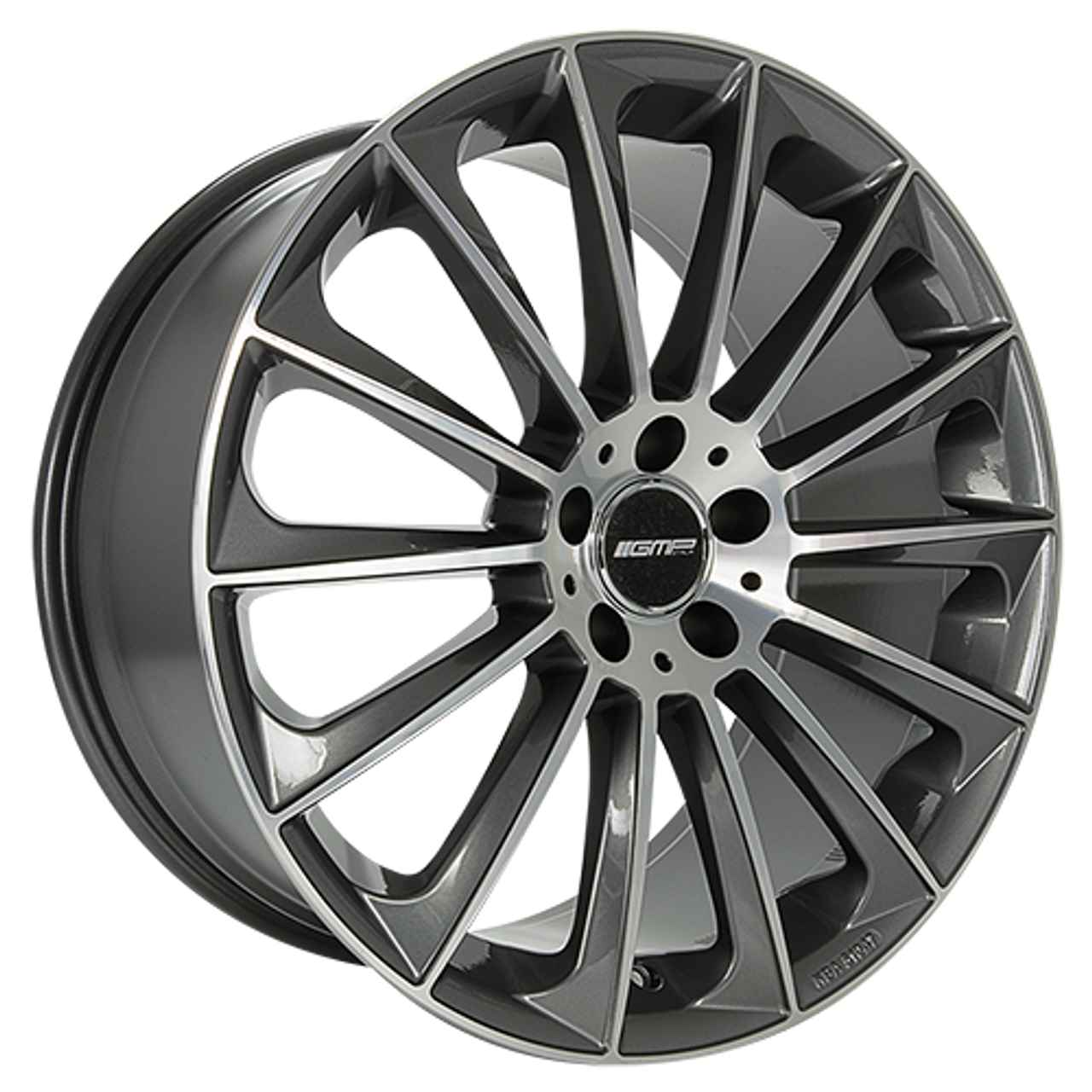 GMP STELLAR anthrazit diamantgeschliffen 9.5Jx19 5x112 ET35