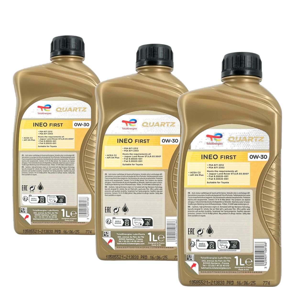 Total Quartz Ineo First 0W-30 3x1 Liter