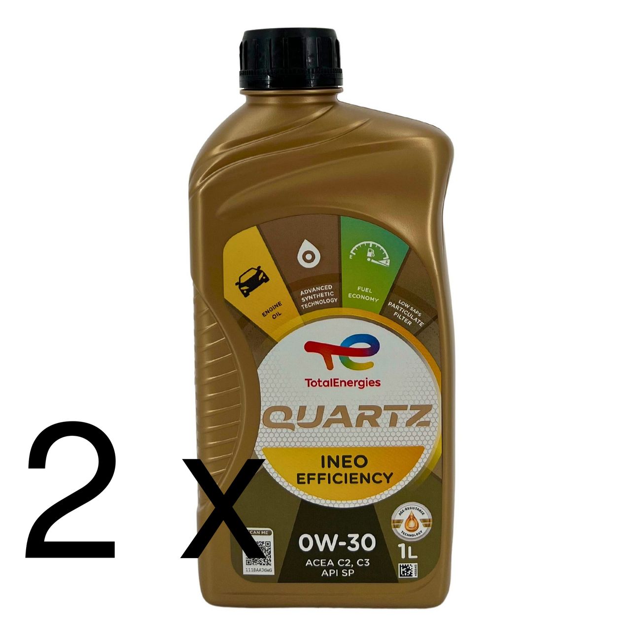 Total Quartz Ineo Efficiency 0W-30 2x1 Liter Total Quartz Ineo Efficiency 0W-30 2x1 Liter