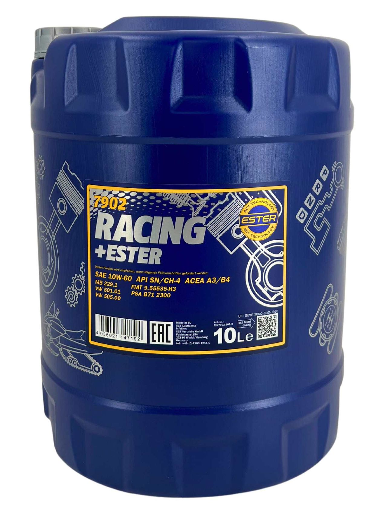 Mannol Racing + Ester 10W-60 10 Liter Mannol Racing + Ester 10W-60 10 Liter