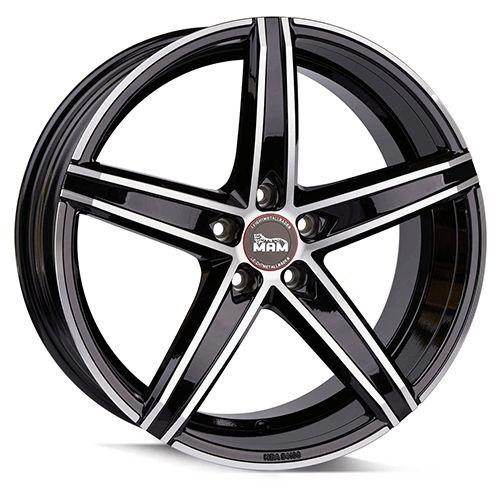 MAM WHEELS MAM OX-18 black front polished 8.5Jx19 5x112 ET30