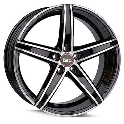 MAM WHEELS MAM OX-18 black front polished 8.5Jx19 5x112 ET30